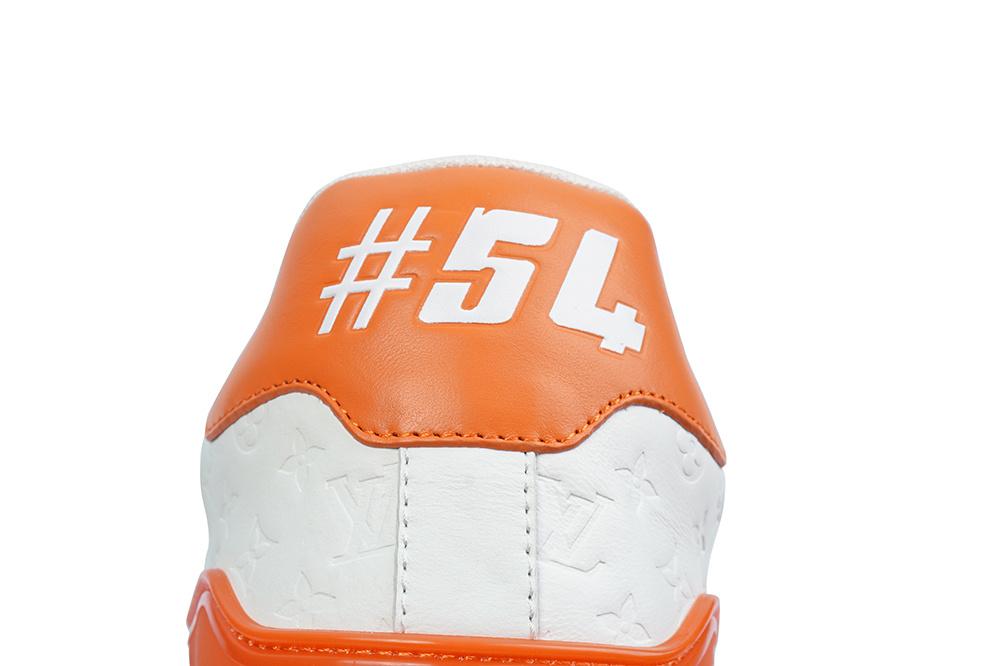 PK god Louis Vuitton LV Trainer #54 Signature orange White retail materials ready to ship